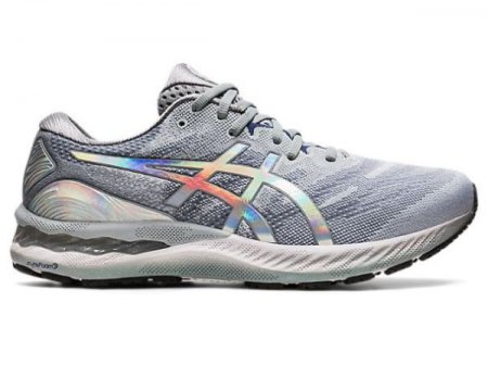 ASICS | MEN'S GEL-NIMBUS 23 PLATINUM - Piedmont Grey/White