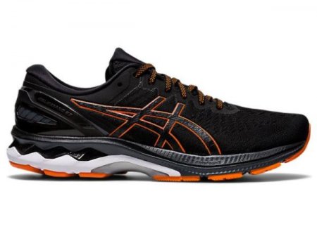 ASICS | MEN'S GEL-KAYANO 27 - Black/Marigold Orange