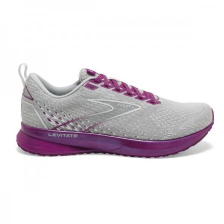 Brooks Women's Levitate 5 Grey/Lavender/Baton Rouge