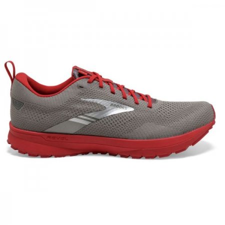 Brooks Men's Revel 5 Grey/Red