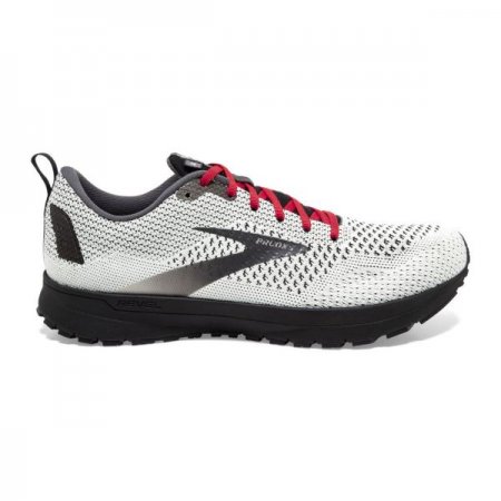 Brooks Men's Revel 4 White/Black/Red