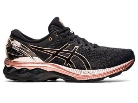 ASICS | WOMEN'S GEL-KAYANO 27 - Black/Rose Gold