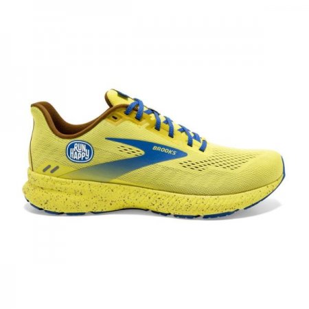 Brooks Men's Launch 8 Golden Kiwi/Pale Banana/Victoria Blue