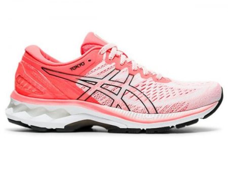 ASICS | WOMEN'S GEL-KAYANO 27 TOKYO - White/Sunrise Red