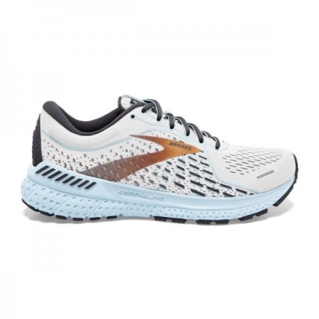 Brooks Women's Adrenaline GTS 21 White/Alloy/Light Blue