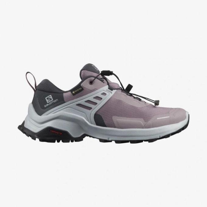 SALOMON WOMEN'S X RAISE GORE-TEX-Quail / India Ink / Flint