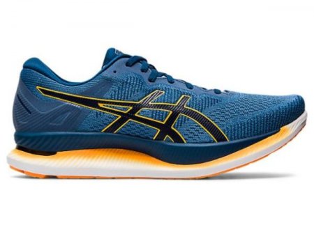 ASICS | MEN'S GLIDERIDE - Grey Floss/Mako Blue