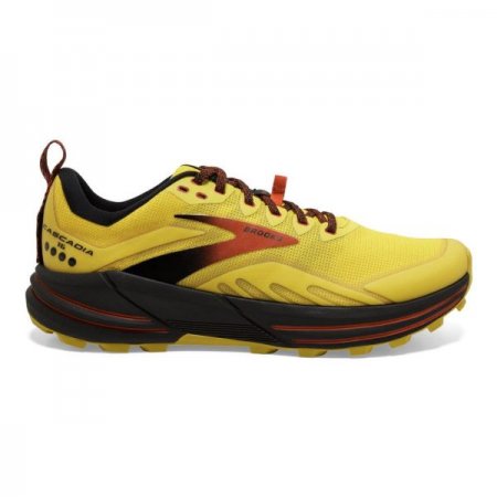 Brooks Men's Cascadia 16 Yellow/Black/Grenadine