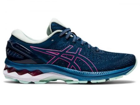 ASICS | WOMEN'S GEL-KAYANO 27 (2A) - Mako Blue/Hot Pink