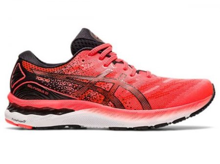 ASICS | MEN'S GEL-NIMBUS 23 TOKYO - Sunrise Red/Black