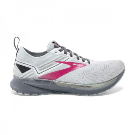 Brooks Women's Ricochet 3 White/Ice Flow/Pink