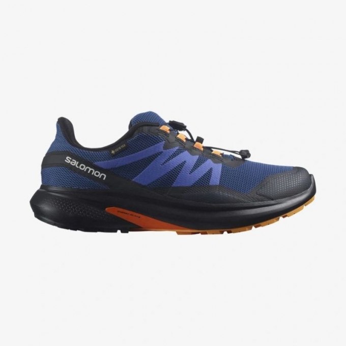 SALOMON MEN'S HYPULSE GORE-TEX-Estate Blue / Black / Blazing Orange