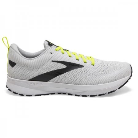 Brooks Men's Revel 5 White/Oyster/India Ink